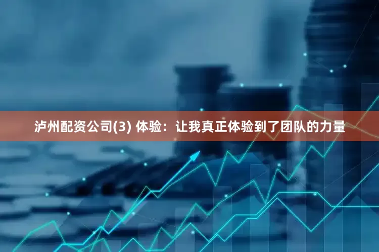 泸州配资公司(3) 体验：让我真正体验到了团队的力量